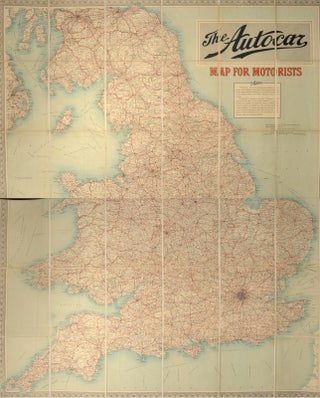 FOLDING MAP OF ENGLAND & WALES
