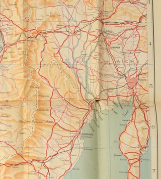 MOTOR ROAD MAP OF KOBE, OSAKA, KYOTO AND SURROUNDING DISTRICTS