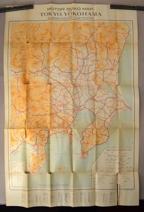 MOTOR ROAD MAP OF TOKYO, YOKOHAMA AND SURROUNDING DISTRICTS