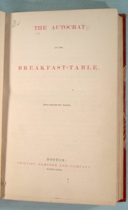 AUTOCRAT OF THE BREAKFAST TABLE