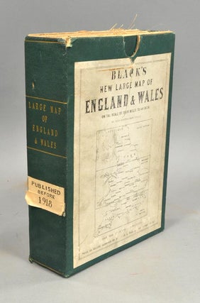 BLACK'S NEW LARGE MAP OF ENGLAND AND WALES