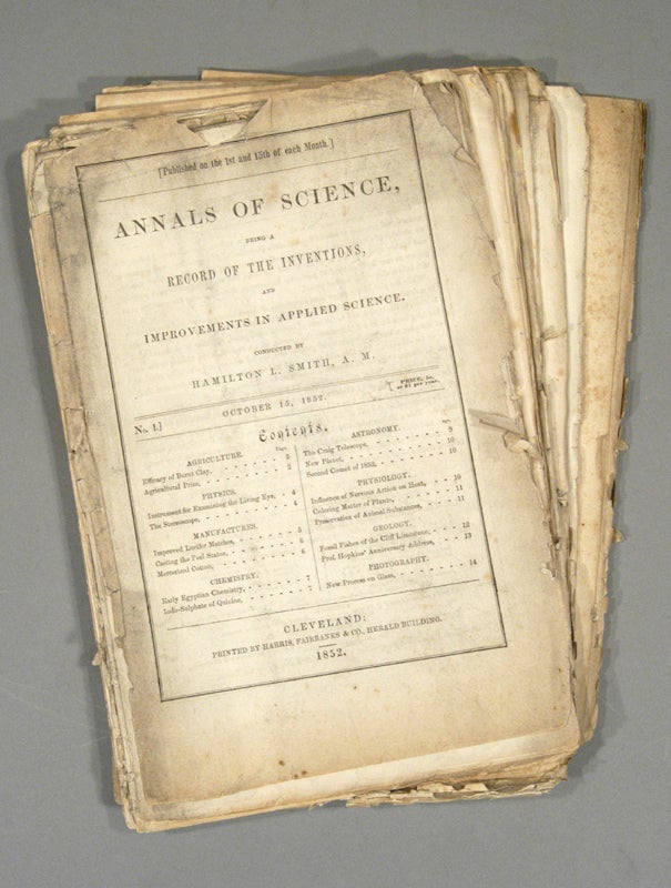 Item #74892 ANNALS OF SCIENCE. 13 ISSUES. Hamilton SMITH.