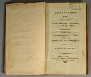 OBSERVATIONS ON THE NATURE AND CURE OF CALCULUS, SEA SCURVY, CONSUMPTI