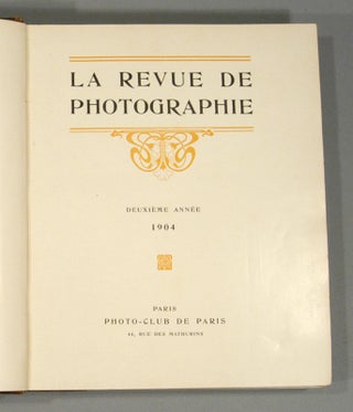 LA (VOL. II) REVUE DE PHOTOGRAPHIE 1904