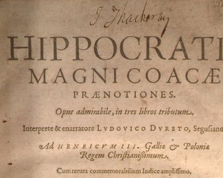 HIPPOCRATIS MAGNI COACAE PRAENOTIONES