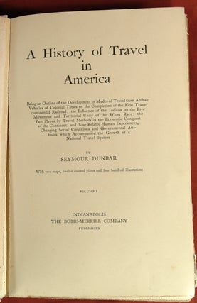 HISTORY OF TRAVEL IN AMERICA