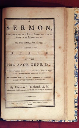 COLLECTION OF FIVE SERMONS, INCLUDING A DIRGE AND A MONODY