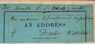ADDRESS DELIVERED BEFORE THE NEW YORK HISTORICAL SOCIETY, FEBRUARY 23