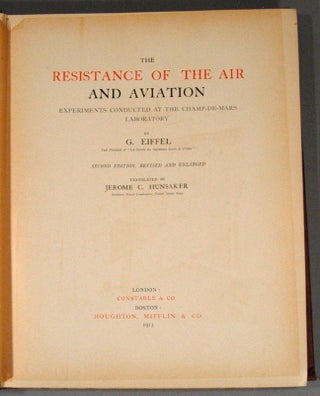 THE RESISTANCE OF THE AIR AND AVIATION: EXPERIMENTS CONDUCTED AT THE