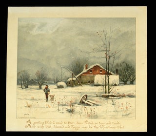 SELECTION OF AMERICAN PRANG VICTORIAN CHRISTMAS CARDS AND COLLECTOR'S