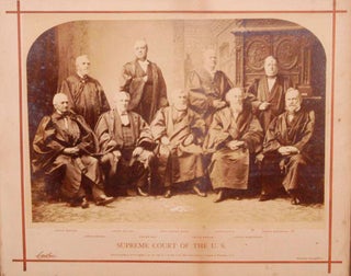 Item #85061 OVERSIZE PHOTOGRAPH: GROUP PORTRAIT OF SUPREME COURT JUSTICES, 1882. C. M. BELL