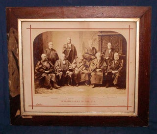OVERSIZE PHOTOGRAPH: GROUP PORTRAIT OF SUPREME COURT JUSTICES, 1882