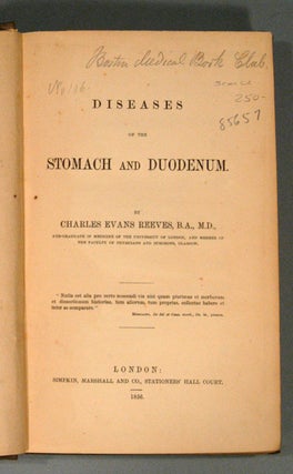 DISEASES OF THE STOMACH AND DUODENUM