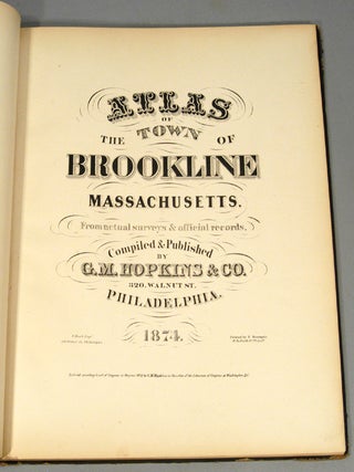 ATLAS OF THE TOWN OF BROOKLINE MASSACHUSETTS