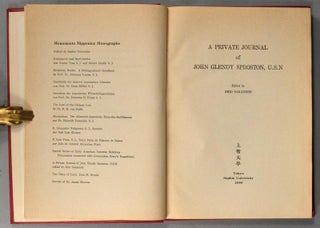 PRIVATE JOURNAL OF JOHN GLENDY SPROSTON, U.S.N