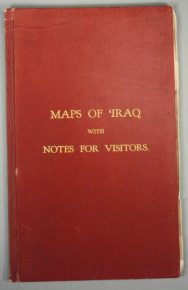 Item #86709 MAPS OF IRAQ WITH NOTES FOR VISITORS. Goverment of IRaq.