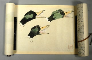 [Handscroll of Duck Images] [Emaki 絵巻 - Handscroll]