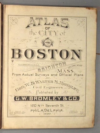 ATLAS OF THE CITY OF BOSTON Vol. 7 BRIGHTON MASS