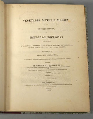 VEGETABLE MATERIA MEDICA OF THE UNITED STATES OR MEDICAL BOTANY