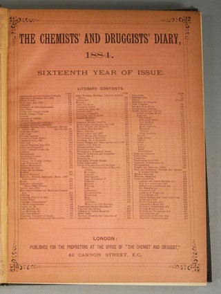 CHEMISTS' & DRUGGISTS' DIARY, 1884.