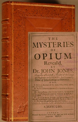 Item #87265 MYSTERIES OF OPIUM REVEAL'D. John JONES
