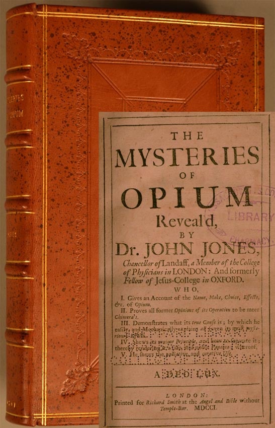Item #87265 MYSTERIES OF OPIUM REVEAL'D. John JONES.