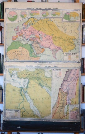 Item #87693 BREASTED ANIENT HISTORY SERIES. B1, ANCIENT WORLD ... & B2, ANCIENT. MAP -...