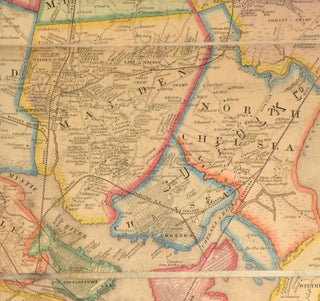 MAP OF THE CITY AND VICINITY OF BOSTON MASSACHUSETTS