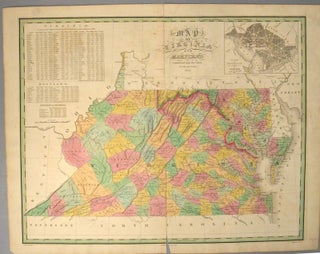 Item #88093 [MAP], VIRGINIA AND MARYLAND. Anthony FINLEY