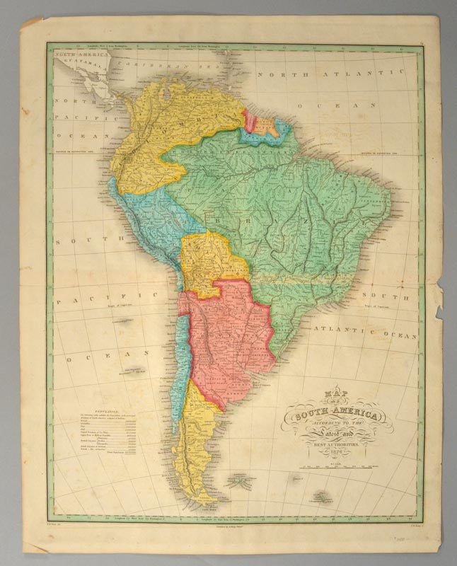 Item #88094 [MAP], SOUTH AMERICA. Anthony FINLEY.