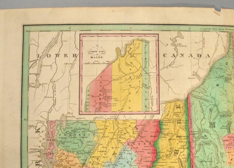 Item #88097 [MAP], MAINE, NEW HAMPSHIRE AND VERMONT. Anthony FINLEY.