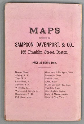 MAP OF BOSTON. 1883. PUBLISHED EXPRESSLY FOR THE BOSTON DIRECTORY.