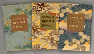 Item #88589 SWORD AND BLOSSON POEMS FROM THE JAPANESE. Crepe Paper Book, Kimura, transl Peake