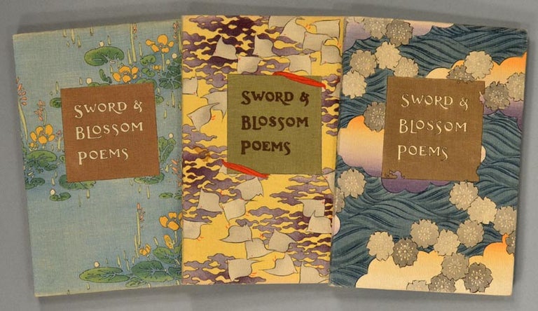 Item #88589 SWORD AND BLOSSON POEMS FROM THE JAPANESE. Crepe Paper Book, Kimura, transl Peake.