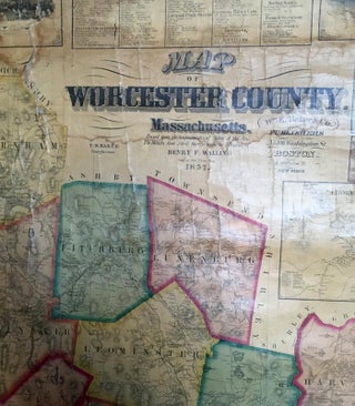 MAP OF WORCESTER COUNTY MASSACHUSETTS.