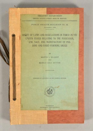 Item #89744 DIGEST OF LAWS AND REGULATIONS IN FORCE IN THE UNITED STATES RELATING. Martin I. WILBERT