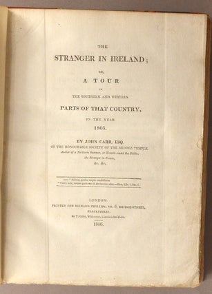 STRANGER IN IRELAND, OR, A TOUR IN THE SOUTHERN AND WESTERN PARTS OF