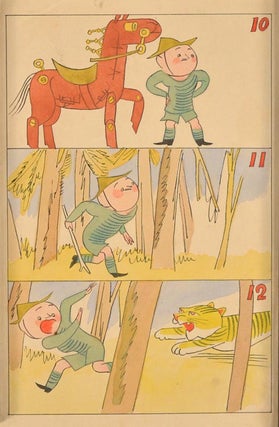 Original illustrations for "PIN-CHAN, THE FLYING HORSE" 10 sheets by M