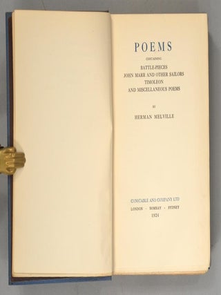 WORKS OF HERMAN MELVILLE. 15 (OF 16) VOLS. THE STANDARD EDITION.