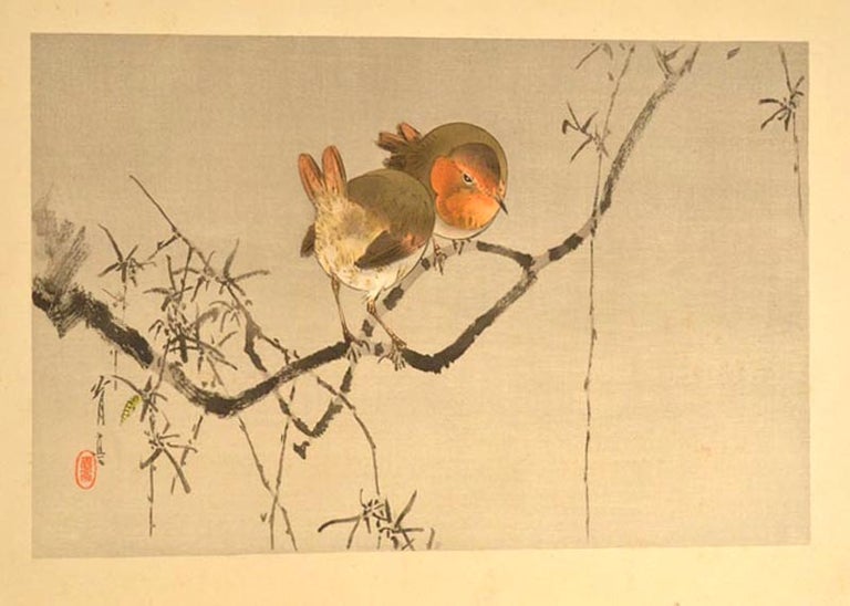 Item #89871 Watanabe Seitei 渡辺省亭 (also Shōtei), artist. Seitei Kachō 省亭花鳥, Bird and Flower, Prints.