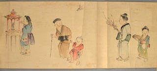 [Emaki Handscroll 絵巻] Heian Tōyō Jūnigetsu Jimbutsu Gazu 平安東陽十二月人物画図