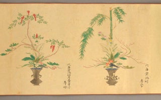 [Ikebana 生け花 - Flower Arranging - Emaki 絵巻] [Emaki Handscroll with 34 Flower Arrangements]