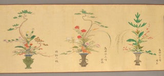 [Ikebana 生け花 - Flower Arranging - Emaki 絵巻] [Emaki Handscroll with 34 Flower Arrangements]