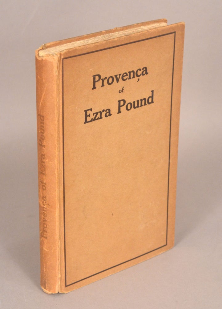 Item #90241 PROVENCA. Ezra POUND.