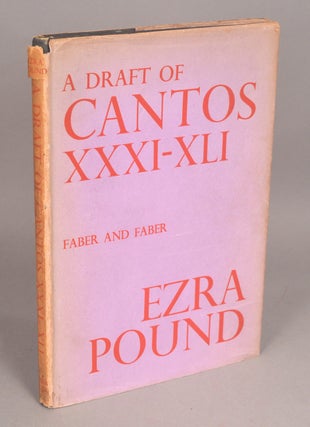 Item #90247 DRAFT OF CANTOS XXXI-XLI. Ezra Pound