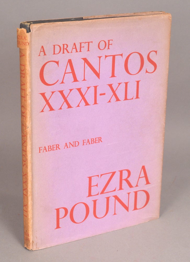 Item #90247 DRAFT OF CANTOS XXXI-XLI. Ezra Pound.