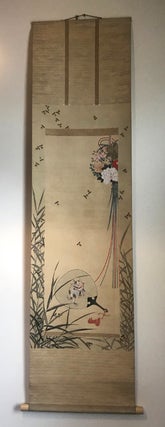 Item #90512 [Kakemono 掛け物 - Hanging Scroll] [Fireflies in Reeds