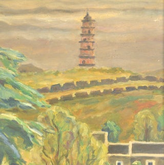 [Chūgoku Fūkei Chinese Landscape #6] [中国風景 6号]. [Oil Painting]