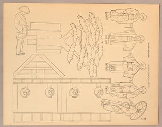 Japanese Village - Bradley’s Straight Line Picture Cut-outs [Unmade paper model].