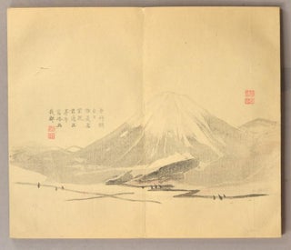 SANJI SANSUI SHOGACHO 三時山水書画帖 2 volumes in one.